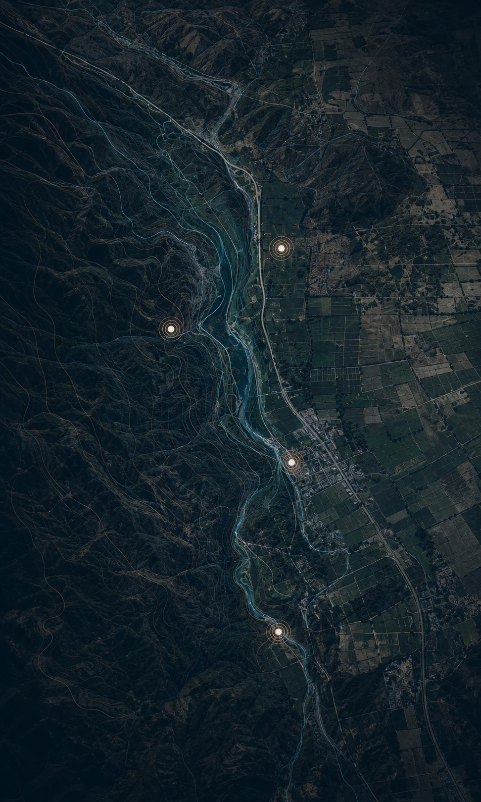 Atlas territorial de cuenca, relieve y áreas productivas